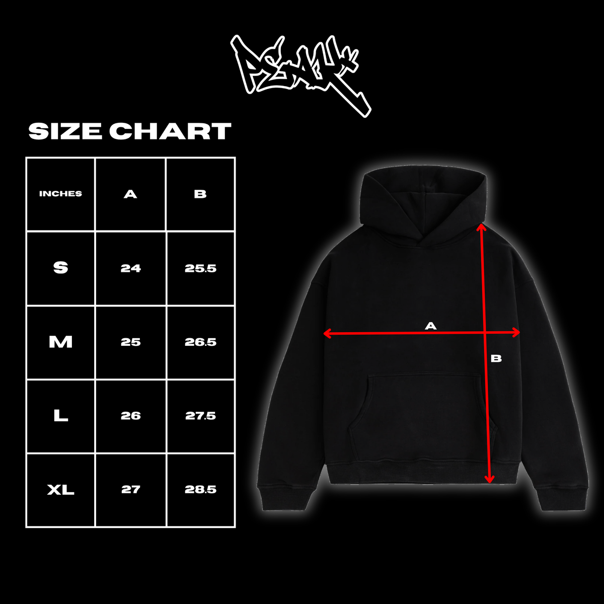 Peak Puff Washed Hoodie - Black