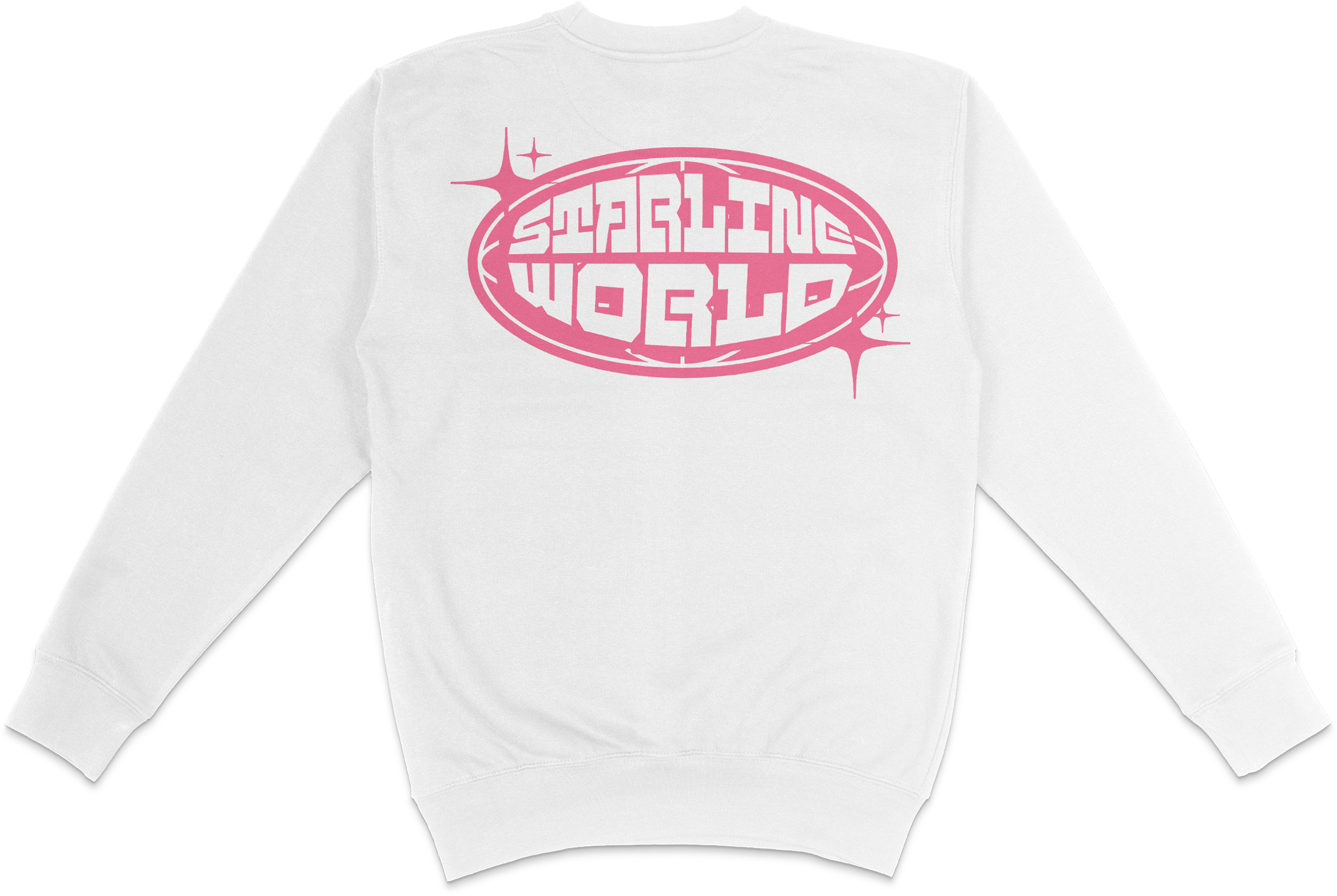 StarlineWorld (White-Pink) CREWNECK