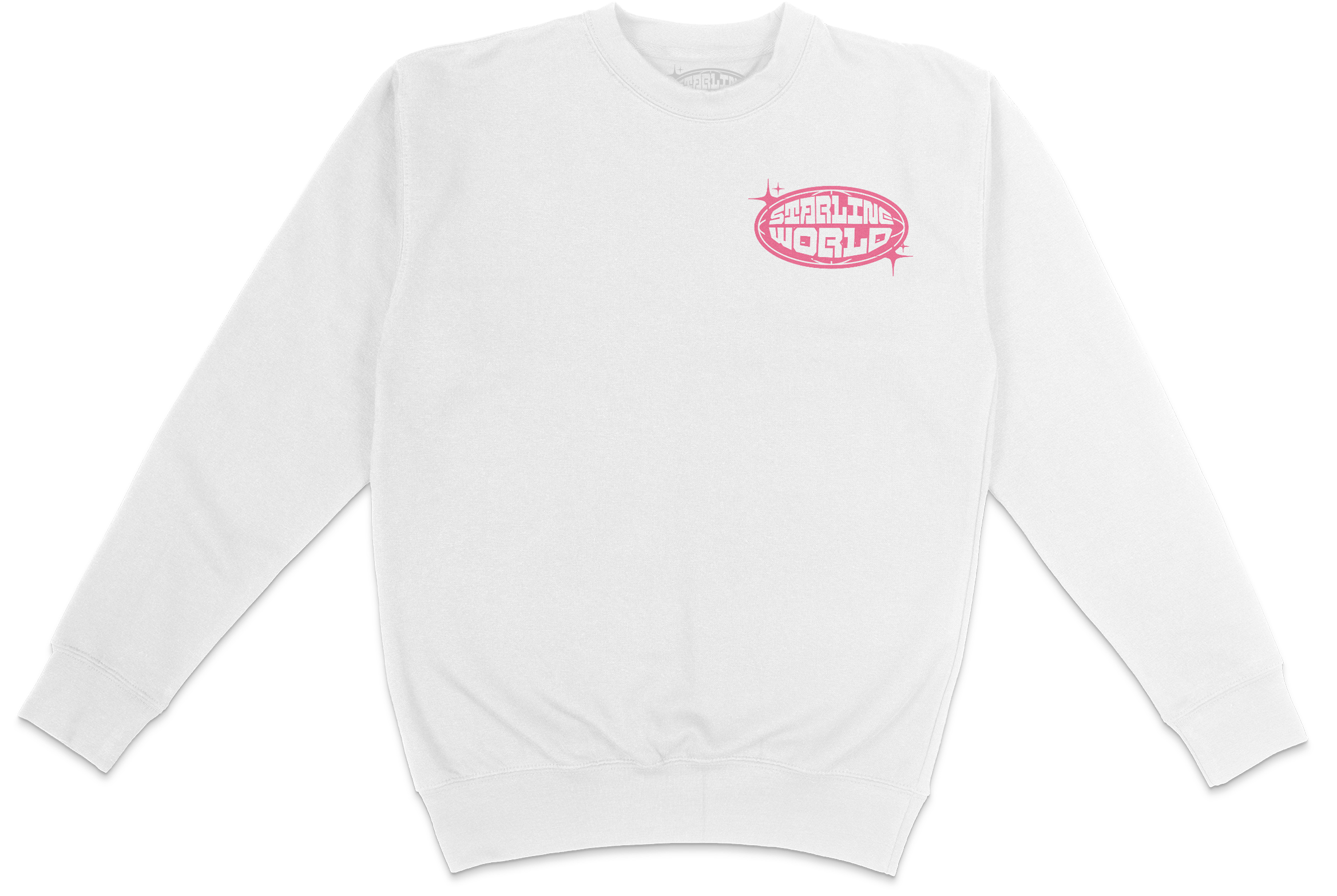 StarlineWorld (White-Pink) CREWNECK