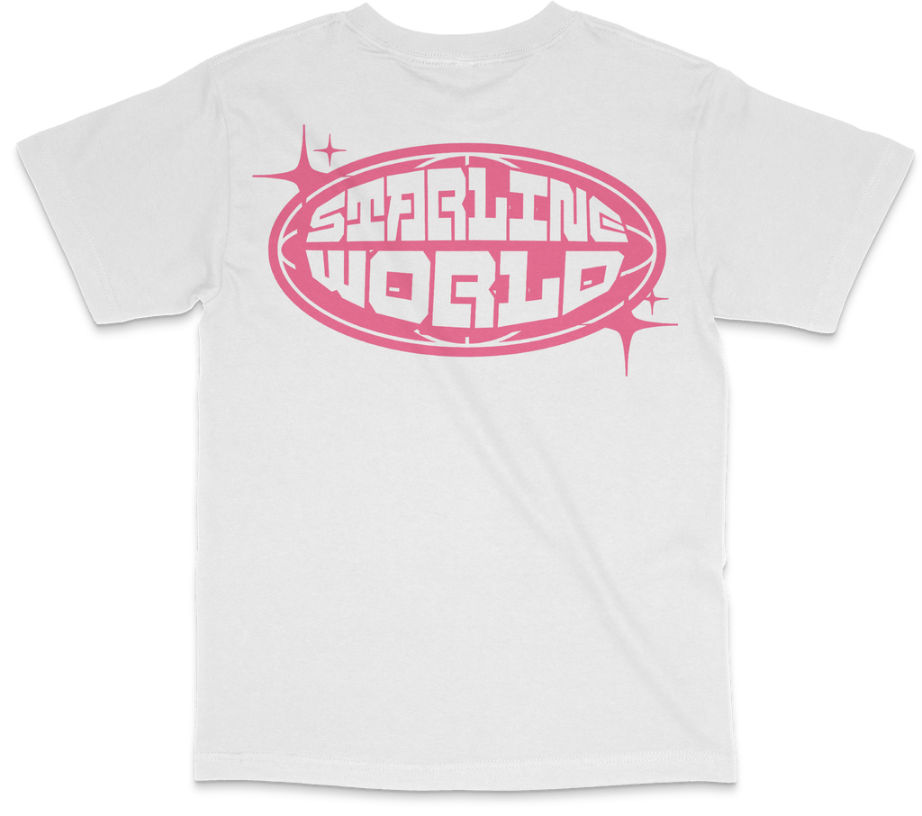 StarlineWorld (White-Pink) Tee