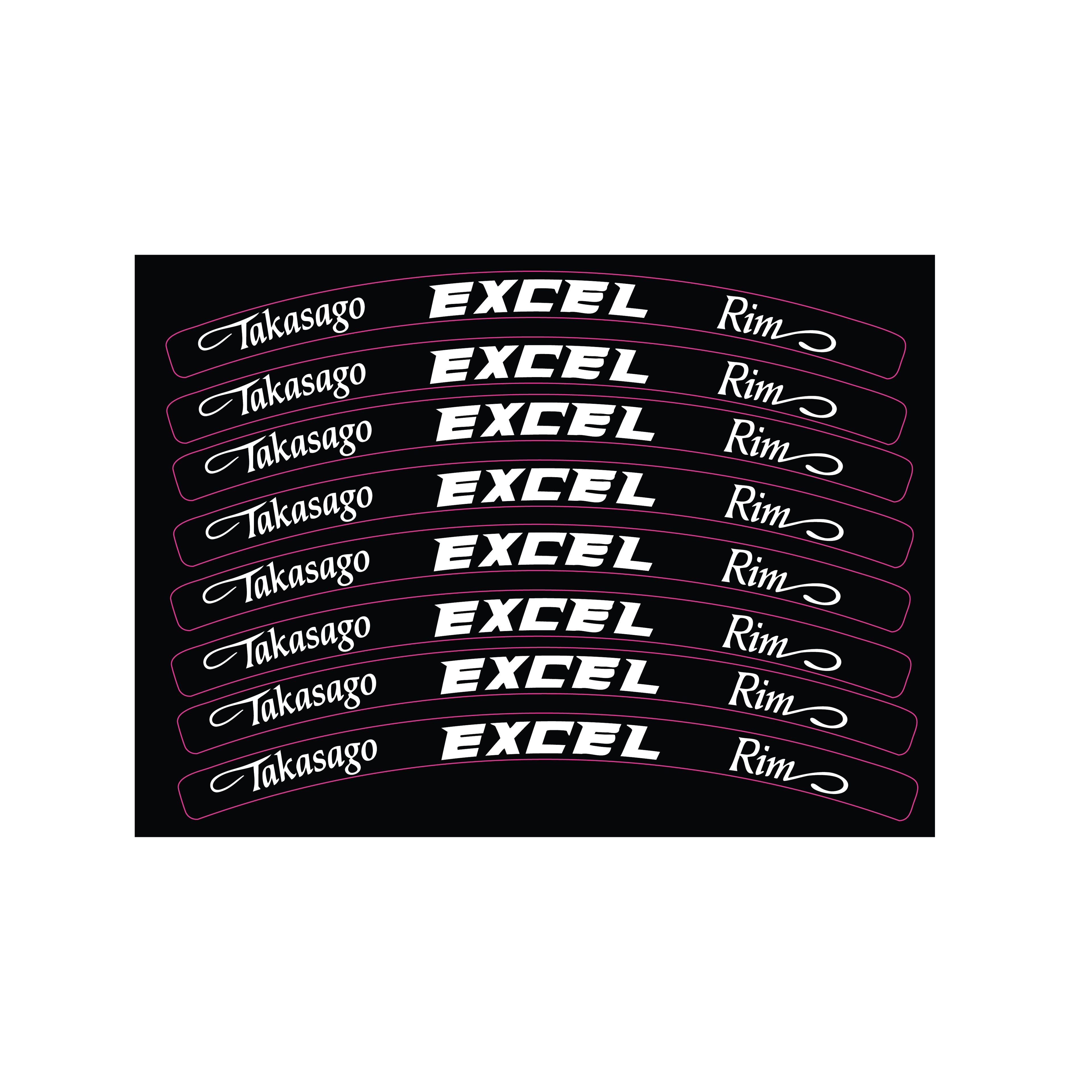 Excel Rim Stickers