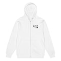 LunzoaDesigns Zip-Up White Hoodie – Clean Modern Style