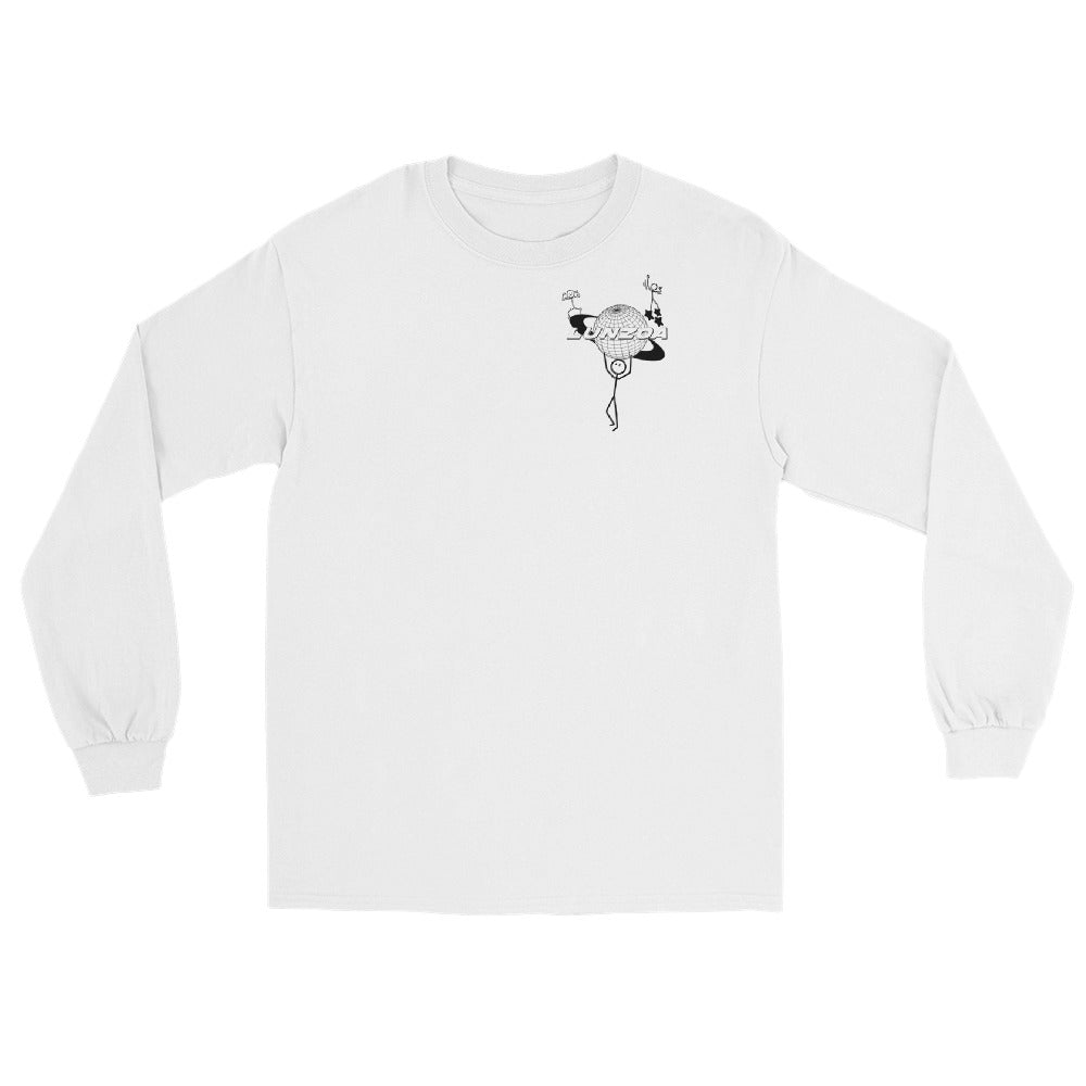 LunzoaDesigns Stick Figures White Long Sleeve – Playful Comfort