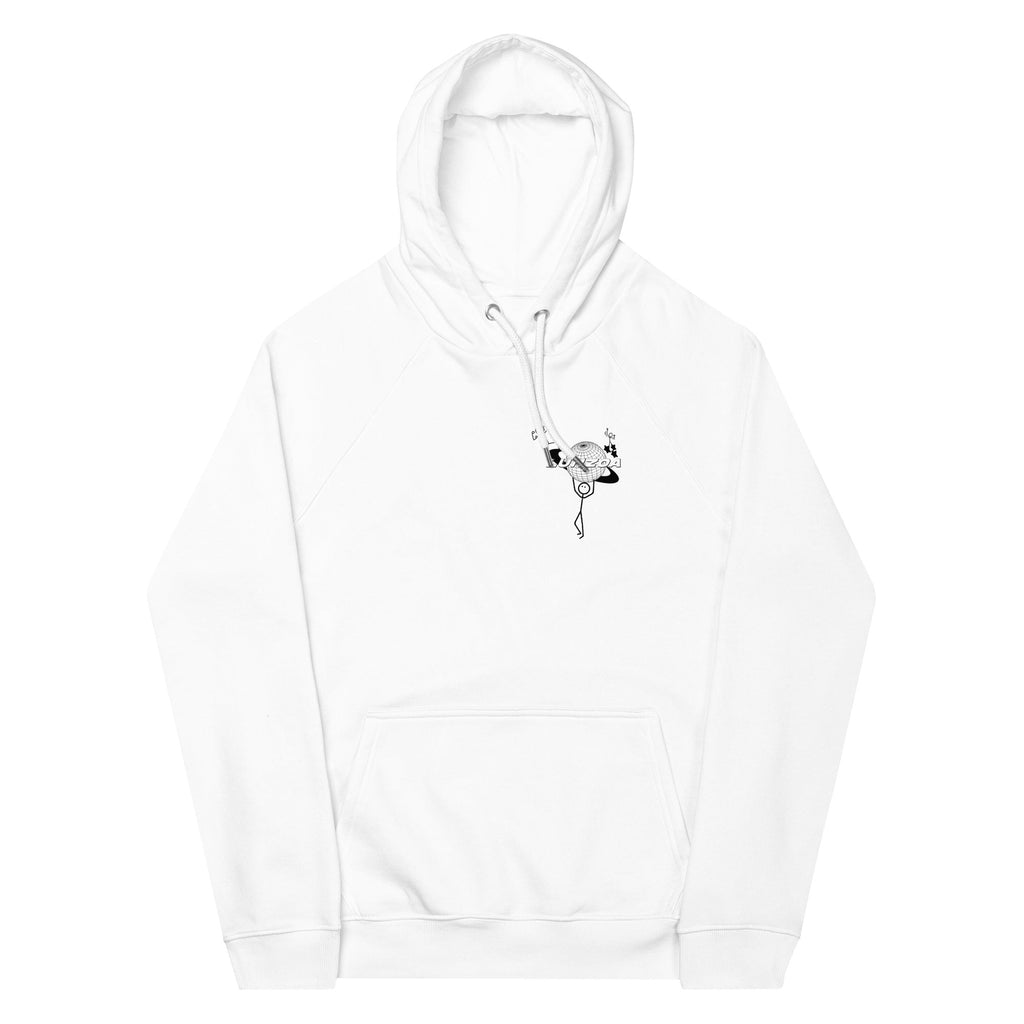 LunzoaDesigns Stick Figures White Hoodie – Fun Streetwear