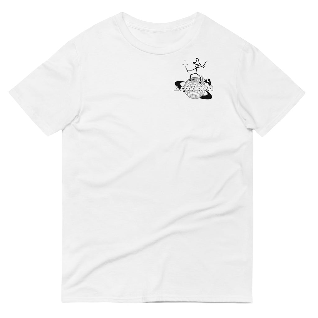 LunzoaDesigns Star Wand Wizard White Tee – Magical Style